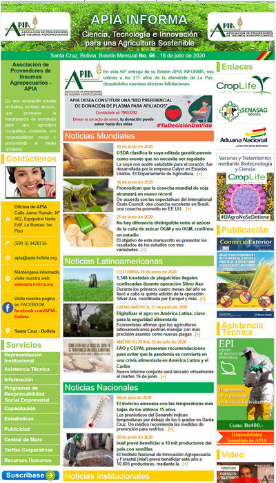 Noticias Destacadas del Sector Agrícola | Junio 2020