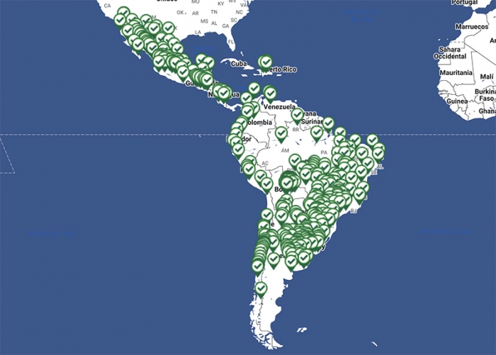  CampoLimpio una solución ambiental para el agro, Georreferencia más de 400 centros de acopio en América Latina