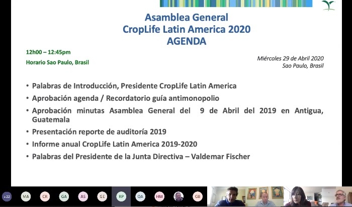 Asamblea virtual CropLife Latin America 2020