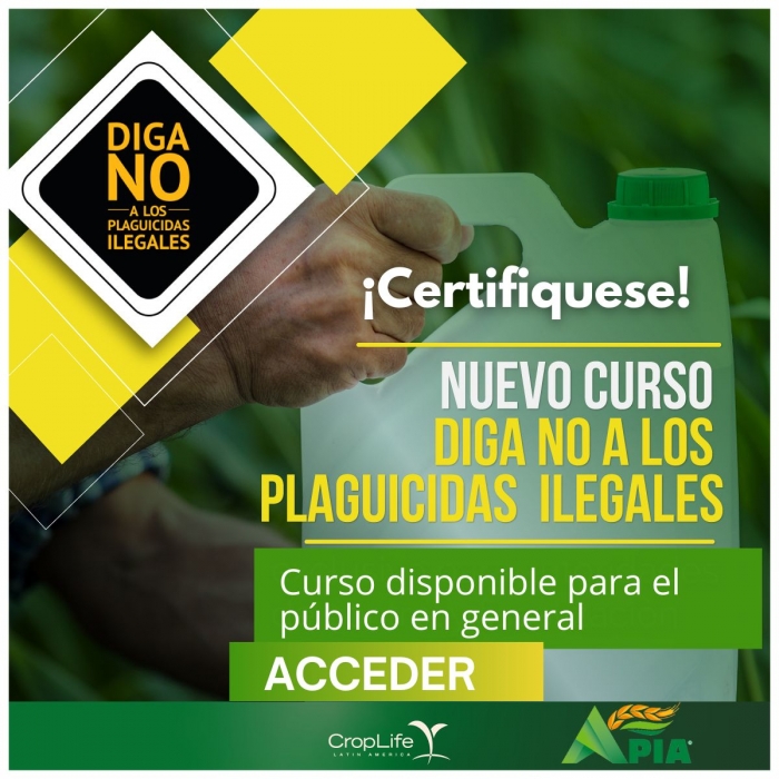 APIA da a conocer el curso virtual “Diga no al comercio ilegal de plaguicidas