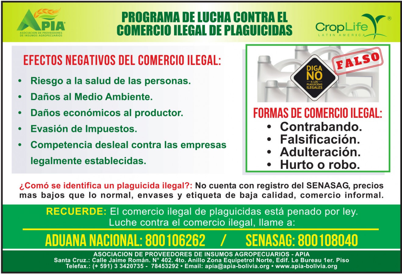 Programa de lucha contra el comercio ilegal de plaguicidas