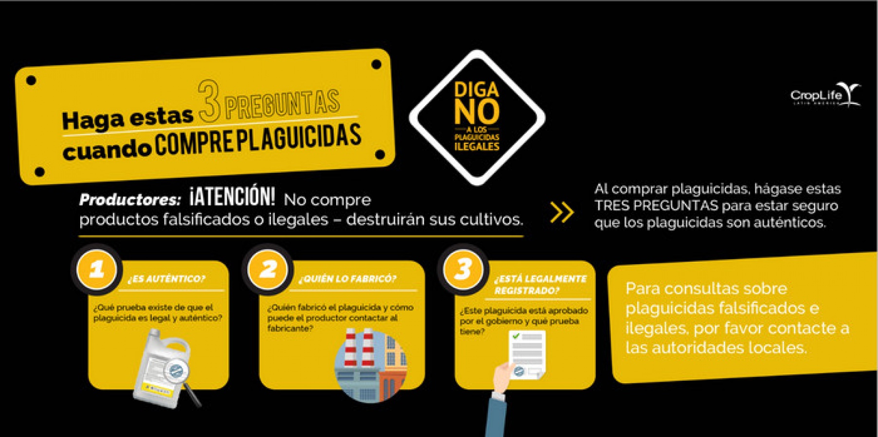 Haga estas 3 preguntas cuando compre plaguicidas